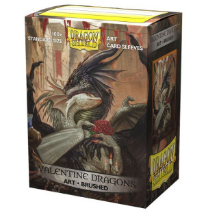 Dragon Shield Brushed Art Valentine Dragons 2021 Sleeves 100db kártyavédő Játék
