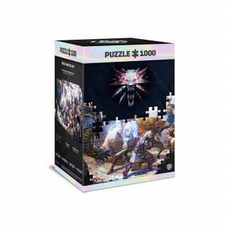 THE WITCHER (WIEDŹMIN): Geralt & Triss In Battle Puzzles 1000 darabos puzzle Játék