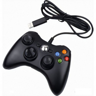 XBOX 360 Wired Controller Black (PRCX360WRDBK) (Utángyártott) Xbox 360