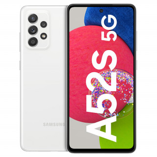 Samsung Galaxy A52s 5G 128GB 6GB RAM Dual mobiltelefon (Fehér) (használt) 