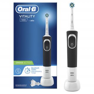 Oral-B D100 Vitality elektromos fogkefe Sensi, fekete Otthon