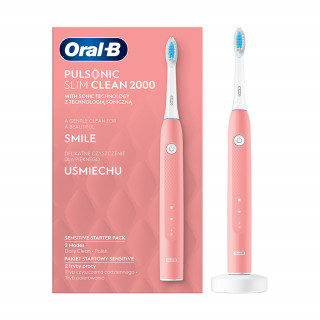 Oral-B Pulsonic Slim Clean 2000 pink elektromos fogkefe 