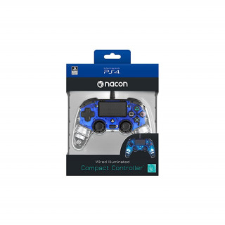 PlayStation 4 (PS4) Nacon Wired Compact Controller (Illuminated) (Blue) (Bontott) PS4