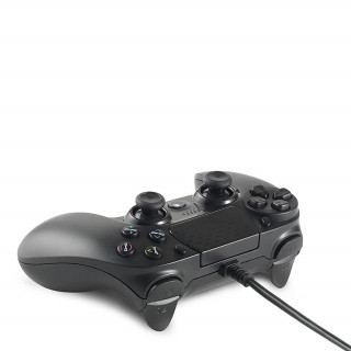 Spartan Gear - Hoplite Vezetékes Kontroller (kompatibilis: PC és Playstation 4) Fekete PS4