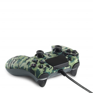 Spartan Gear - Hoplite Vezetékes Kontroller (kompatibilis: PC és Playstation 4) Green Camo PS4