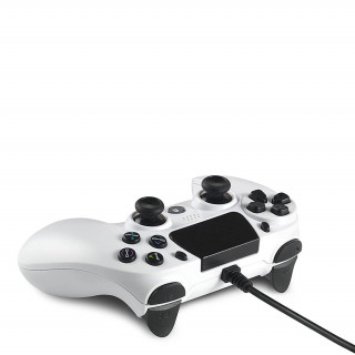 Spartan Gear - Hoplite Vezetékes Kontroller (kompatibilis: PC és Playstation 4) Fehér PS4