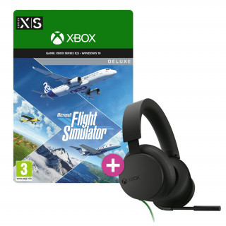 Microsoft Flight Simulator: Deluxe Edition (ESD MS) + Xbox vezetékes sztereó fejhallgató 