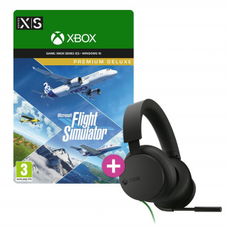 Microsoft Flight Simulator: Premium Deluxe Edition (ESD MS) + Xbox vezetékes fejhallgató Xbox Series