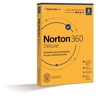 Norton 360 Deluxe 50GB HUN 1 Felhasználó 5 gép 1 éves dobozos vírusirtó szoftver PC