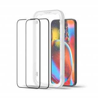 Spigen AlignMaster "Glas.tR" Apple iPhone 13 Pro Max Tempered kijelzővédő fólia (2db) Mobil