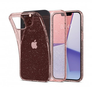 Spigen Liquid Crystal Glitter Apple iPhone 13 mini Rose Quartz tok, átlátszó Mobil