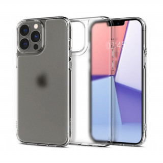 Spigen Quartz Hybrid Apple iPhone 13 Pro Max Matte Clear tok, fekete-átlátszó 