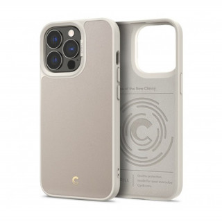 Spigen Ciel Cyrill Apple iPhone 13 Pro Leather Brick Cream tok, Cream Mobil