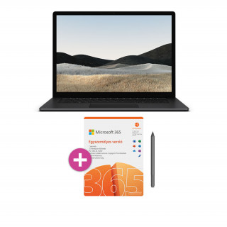 Microsoft Surface Laptop 4 13 i5/16/512GB +Surface Pen V4 (Szénszürke) + Office 365 Egyszemélyes verzió ESD PC