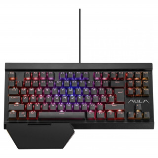 Aula Hyperion mechanical RGB billentyűzet Black HU (Bontott) PC