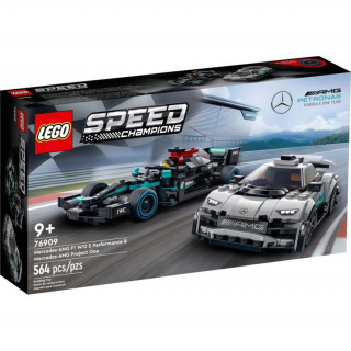 LEGO Speed Champions Mercedes-AMG F1 W12 E Performance & Mercedes-AMG Project One (76909) Játék