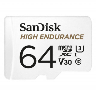 Sandisk 64GB SD micro (SDXC Class 10 UHS-I U3) High Endurance memória kártya PC