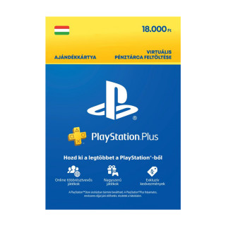 Playstation Plus Egyenlegfeltöltés 18000 Ft (DIGITÁLIS) PS4