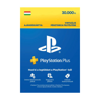 Playstation Plus Egyenlegfeltöltés 30000 Ft (DIGITÁLIS) 