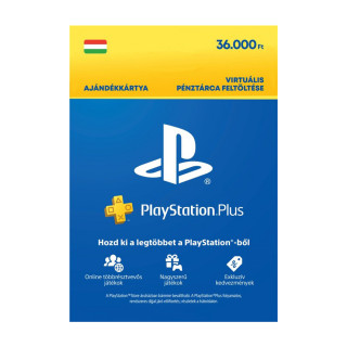 Playstation Plus Egyenlegfeltöltés 36000 Ft (DIGITÁLIS) PS4