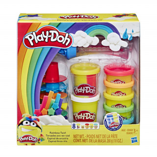 Hasbro Play-Doh: Rainbow Twirl színes gyurmaszett (E5372) 