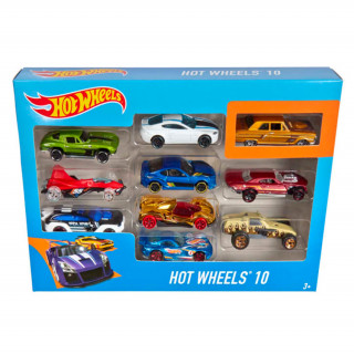 HOT WHEELS - 10 darabos kisautó készlet (54886) Játék