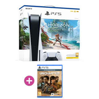 PlayStation 5 825GB Horizon: Forbidden West + Uncharted: Legacy of Thieves Collection 
