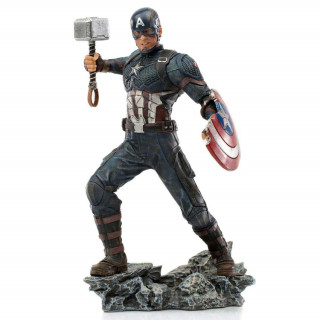 Iron Studios - Statue Captain America Ultimate - The Infinity Saga - Art Scale 1/10 Szobor AJÁNDÉKTÁRGY