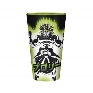 DRAGON BALL BROLY - XXL üvegpohár  - 400ml - "Broly/Gogeta" - Abystyle Ajándéktárgyak