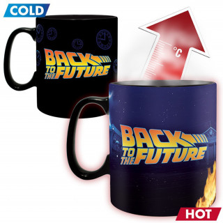 Back To The Future - Hőre változó bögre - 460 ml - Abystyle AJÁNDÉKTÁRGY