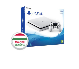 PlayStation 4 (PS4) Slim 500GB Glacier White (fehér) (használt) 