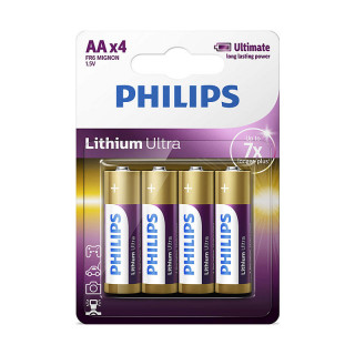 Philips Lithium Ultra Alkaline AA 4-blister (FR6LB4A/10) 