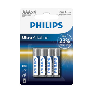 Philips Ultra Alkaline AAA 4-blister (LR03LE4B/10) 
