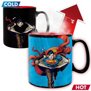 DC COMICS - Mug Heat Change - 460 ml - Superman - Abystyle AJÁNDÉKTÁRGY