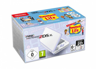 New Nintendo 2DS XL (Fehér & Levendula) + Tomodachi Life 3DS