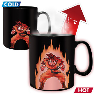 DRAGON BALL - Hőre változó bögre - 460 ml - DBZ/ Goku - Abystyle AJÁNDÉKTÁRGY