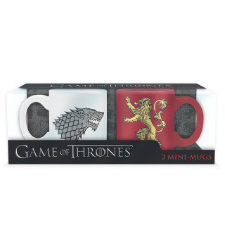 GAME OF THRONES - 2db Bögre - Stark & Lannister (110ml) - Abystyle Ajándéktárgyak