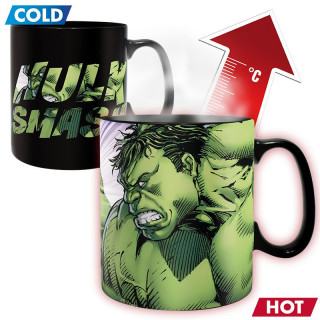 MARVEL - Mug Heat Change - 460 ml - "HULK SMASH" - Abystyle AJÁNDÉKTÁRGY