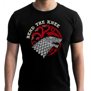 GAME OF THRONES - Bend the Knee póló fekete (XL-es méret) - Abystyle Ajándéktárgyak