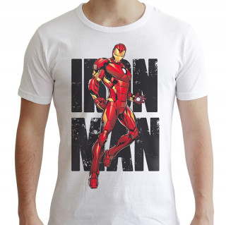  MARVEL - Póló - Iron Man Classic - fehér (XL-es méret) - Abystyle Ajándéktárgyak