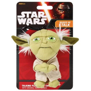 STAR WARS - Yoda - Plüss mini kulcstartó (beszélő - 17cm) - Abystyle AJÁNDÉKTÁRGY