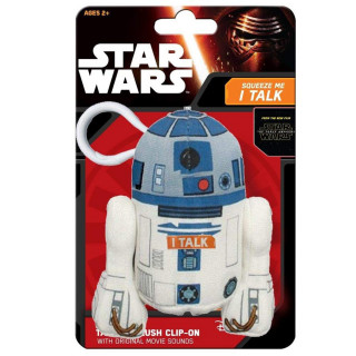 STAR WARS - R2-D2 - Plüss mini kulcstartó (beszélő - 17cm) - Abystyle Ajándéktárgyak