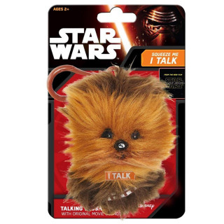 STAR WARS - Chewbacca - Plüss mini kulcstartó (beszélő - 17cm) - Abystyle AJÁNDÉKTÁRGY