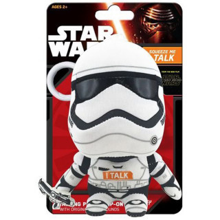 STAR WARS - Stormtrooper - Plüss mini kulcstartó (beszélő - 17cm) - Abystyle AJÁNDÉKTÁRGY