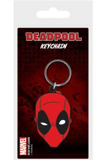 Marvel - Gumi kulcstartó - Deadpool Face (6 cm) AJÁNDÉKTÁRGY