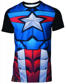 Marvel - Szublimációs póló - Captain America (L-es méret) Ajándéktárgyak