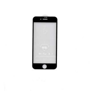 iPhone 6/6s 6D Prémium minőségű üvegfólia (Fekete) 