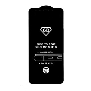 Xiaomi Mi A2 6D Full Glue Prémium minőségű üvegfólia (Fekete) Mobil
