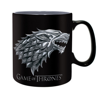 GAME OF THRONES - Bögre - Stark - Winter is coming - (460 ml) - Abystyle AJÁNDÉKTÁRGY