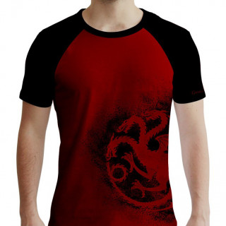  GAME OF THRONES - Póló - Targaryen - piros-fekete (XL-es méret) - Abystyle AJÁNDÉKTÁRGY